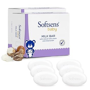 Softsens Baby Milk Bar Soap 100 g (Pack of 3)