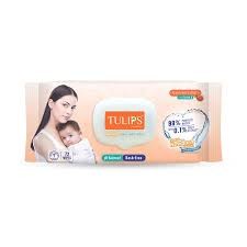 Tulips Sensitive Baby Wet Wipes (72 Wipes)