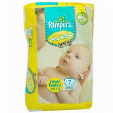 Pampers New Baby Diapers (Up to 5 kg) Pack Of 7