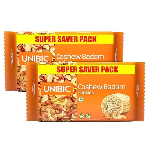 Unibic Cashew Badam Cookies, 500g (Pack of 2) |