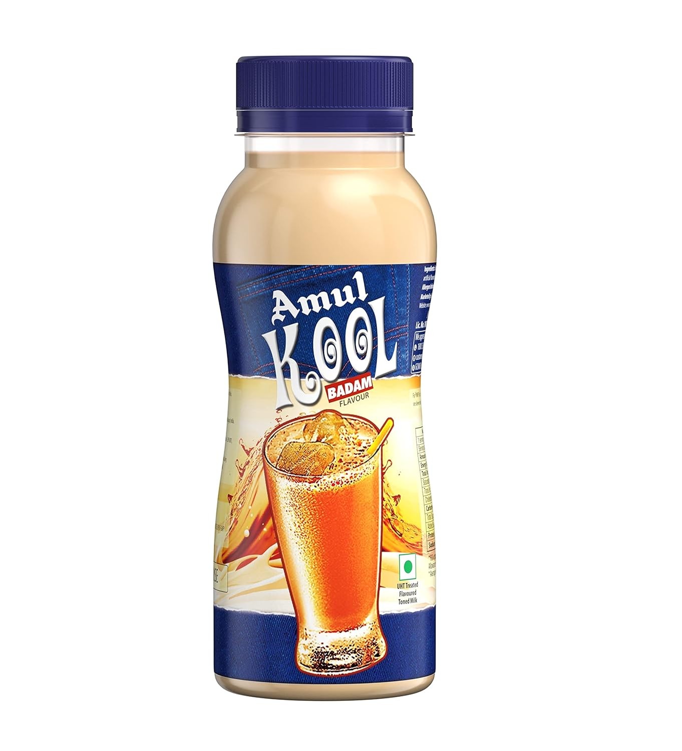 Amul Kool Badam Flavored Milk, 180 ml Pet Bottle