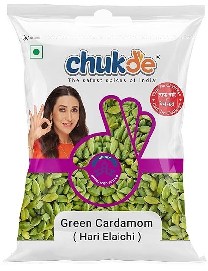 Chukde - Hari Elaichi - Green Cardamom - Authentic Indian Spice - Bold Flavor & Fresh Aroma - Perfect for Tea, Desserts & Curry - Whole Spices - 25 Gram