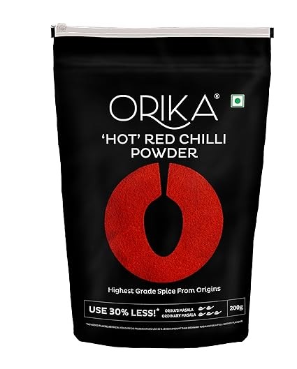 Orika Hot Red Chilli Powder, 200 g