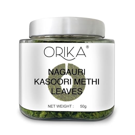 Orika Kasoori Dry Whole Methi - 50g Fenugreek Leaves for Authentic Indian Cuisine