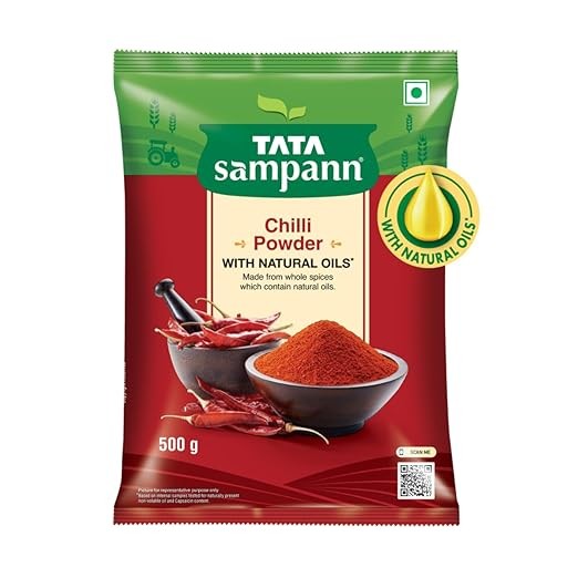 Tata Sampann Chilli Powder with Natural Oils, 500g