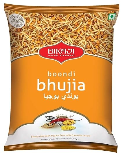 Bikaji - Boondi Bhujia - Bikaneri Boondi Bhujia Namkeen - Indian Snack 400g (Pack of 1)