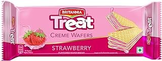 britannia treat strawberry creme wafers biscuits 55 g