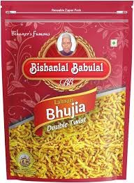 BISHANLAL BABULAL'S Lahsun Bhujia asli Bikaneri Swad 500 gm