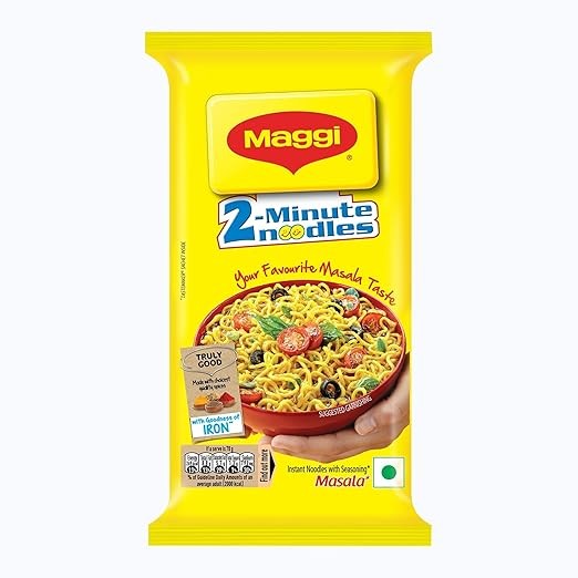 MAGGI 2-minute Instant Noodles, Masala Noodles with Goodness of Iron,140gm