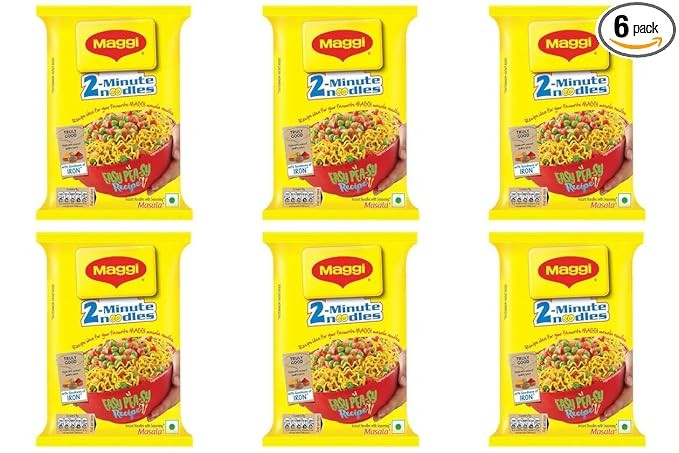 Maggi Masala Instant Noodles Vegetarian (70g 6) Instant Noodles Vegetarian  (6 x 70 g)