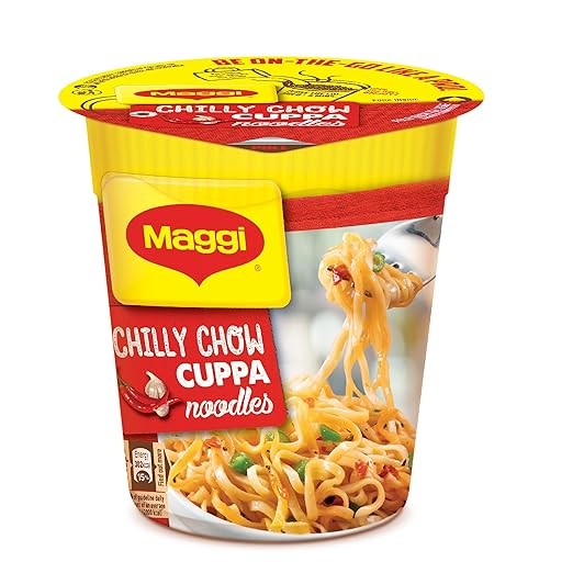 Maggi Nestle Cuppa Noodles, Chilli Chow 70G Cup - Vegetarian