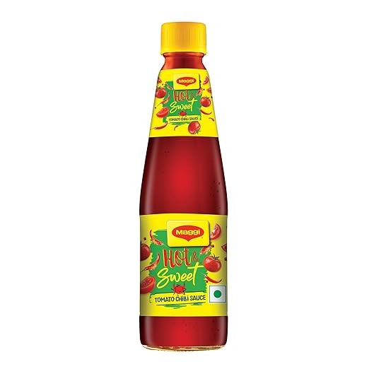 MAGGI Hot & Sweet Tomato Chilli Sauce, Perfect Blend of Tomatoes & Chillies, 500g Bottle