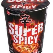 Nongshim Shin Red Super Spicy Instant Noodles Cup, 2.4 oz ℮ 68 g