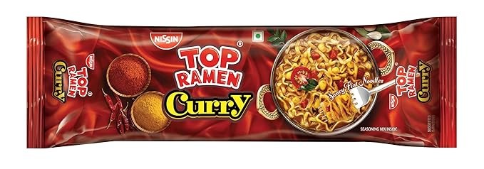 Top ramen Instant Vegetarian Noodles Curry Veg 420 Gm