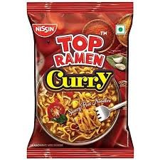 Top Ramen Saucy Flat Instant Noodles - Curry, 70 g Pouch