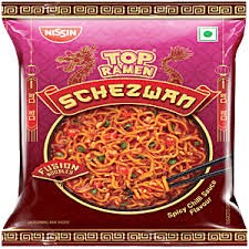 Nissin Top Ramen Schezwan Spicy Chilli Sauce Fusion Noodles