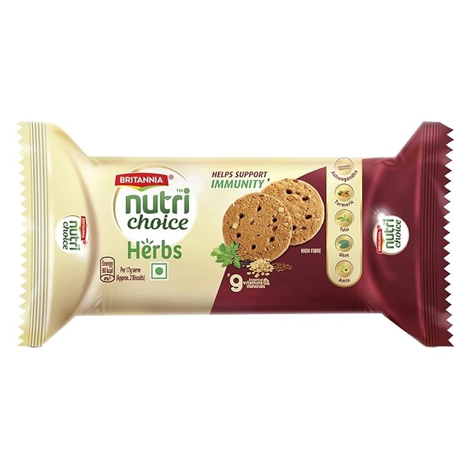 BRITANNIA NUTRI CHOICE HERBS COOKIES 100