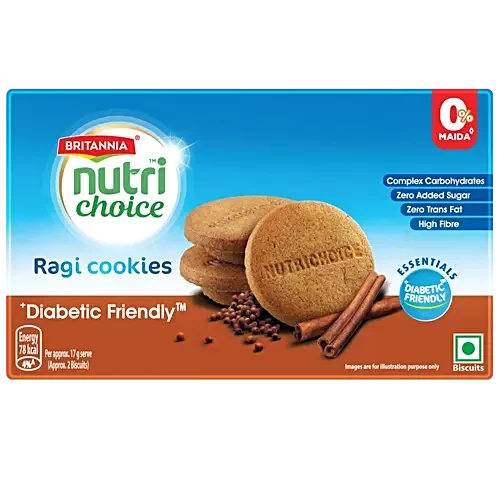 BRITANNIA NUTRI CHOICE RAGI COOKIES 150G