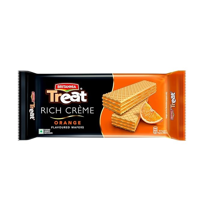 BRITANNIA TREAT ORANGE WAFER 55G