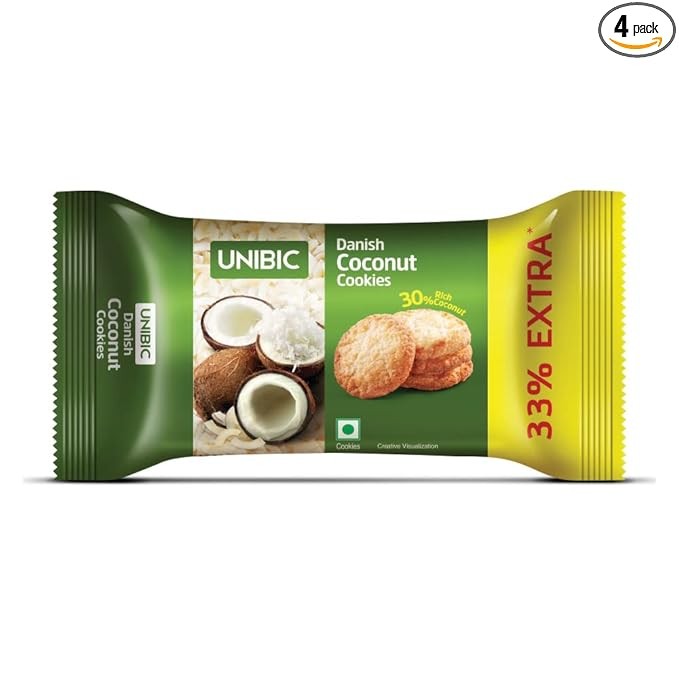 UNIBIC COCONUT COOKIES 33% EXTRA 100G