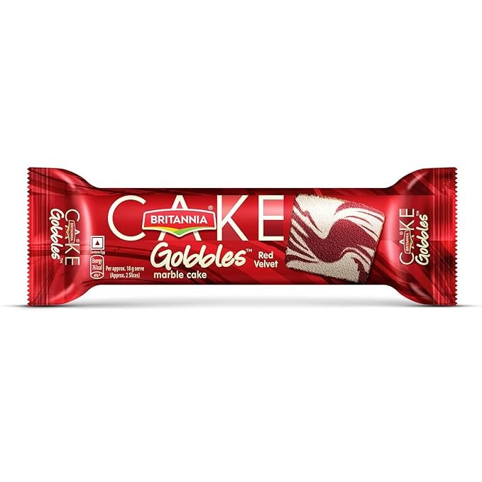 BRITANNIA GOBBLES RED VELVET CAKE 110G