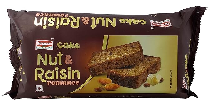 BRITANNIA NUT & RAISIN ROMANCE CAKE 55G