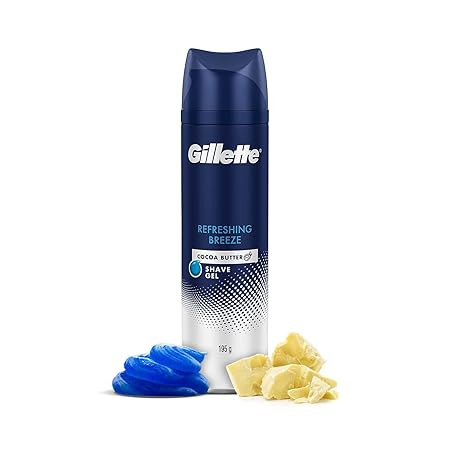 Gillette SHAVING GEL REFRESHING BREEZE WITH COCOA BUTTER| 200ML