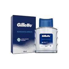 Gillette After Shave Splash - Refreshing Breeze, Long-lasting Fragrance, Tones The Skin, 100 ml