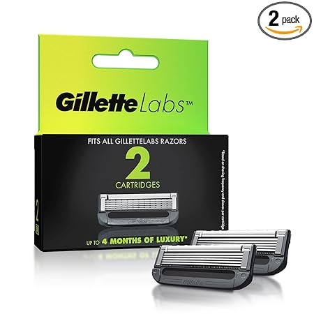 Gillette Labs Shaving Blades for Men – Pack of 2 Cartridges