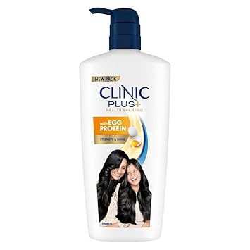 Clinic Plus Strength & Shine Shampoo with Egg Protein for Strength, Shine and Smoothness, 650 ml