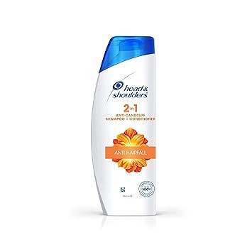 Head & Shoulders 2-in-1 Anti hairfall, Anti Dandruff Shampoo + Conditioner for Women & Men, With Almond Milk (180 ml)