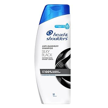 Head & Shoulders , Anti Dandruff Shampoo, Silky Black, 180 ML